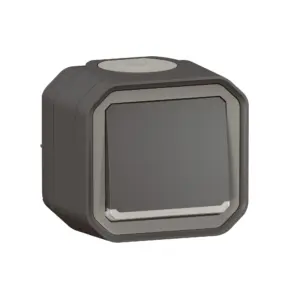 Botão luminoso Legrand Plexo 069782L – estanque, NA, 10 A, IP55, saliente, antracite