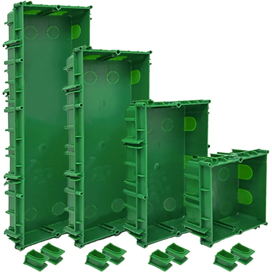Caixa de embutir Comelit 3110/4A – 4 módulos, para unidade exterior Ultra, 123,5 x 392,5 x 50 mm