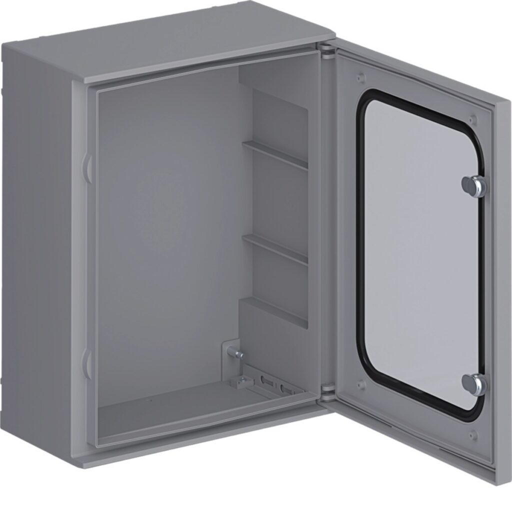 Quadro Hager orion plus FL263B – de exterior, platina FL408A e kit FL992A, 500 x 400 x 200 mm