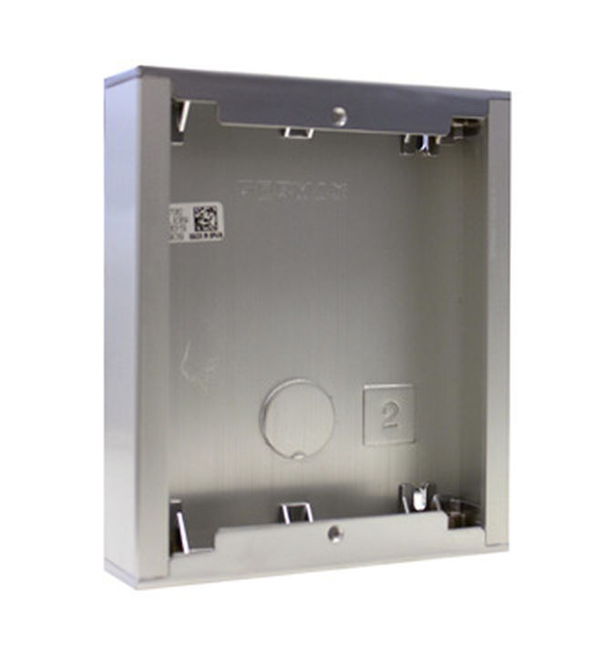 Caixa saliente Fermax 7062 – S2, 130 x 151 x 33 mm, alumínio, para unidade exterior City e Skyline