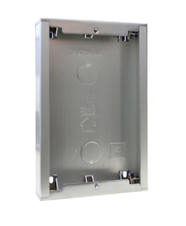 Caixa saliente Fermax 7064 – S4, 130 x 199 x 33 mm, alumínio, para unidade exterior City e Skyline