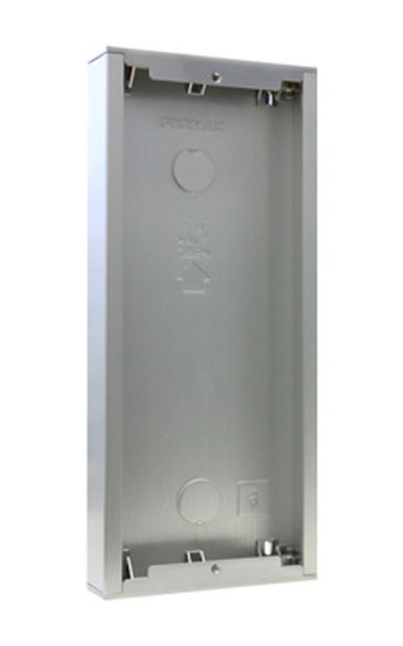 Caixa saliente Fermax 7066 – S6, 130 x 294 x 33 mm, alumínio, para unidade exterior City e Skyline