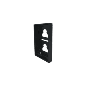 Cobertura de superfície Comelit UT9172B – 2 módulos Ultra Black, 110 x 198 x 35 mm, preta