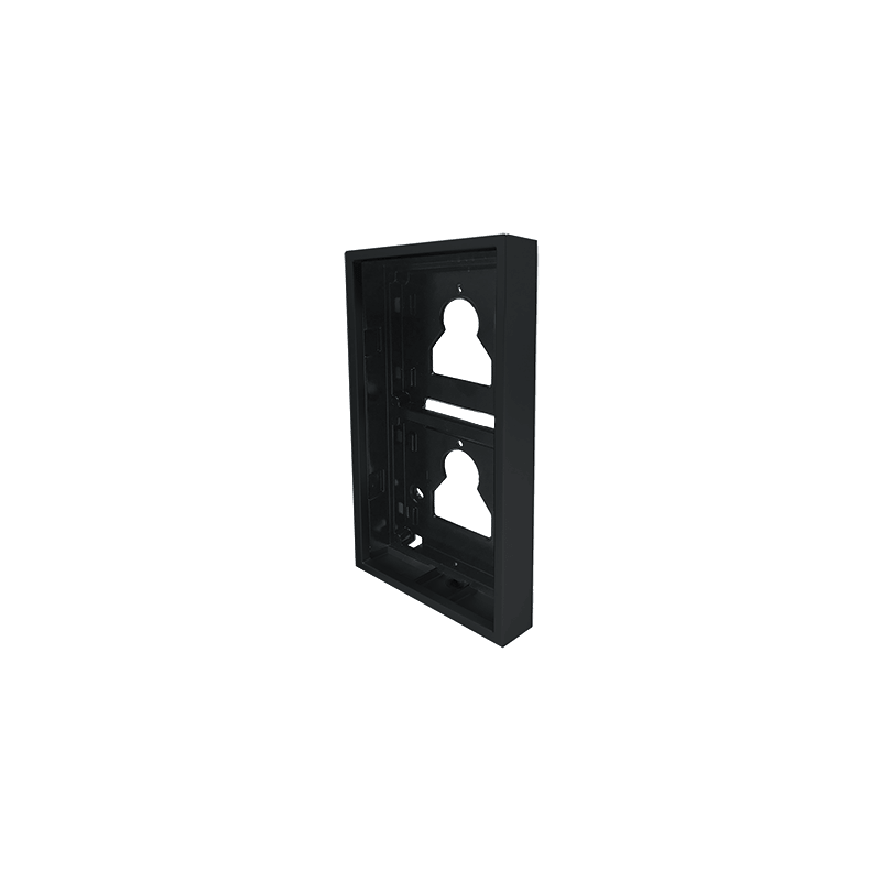 Cobertura de superfície Comelit UT9172B – 2 módulos Ultra Black, 110 x 198 x 35 mm, preta