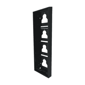 Cobertura de superfície Comelit UT9174B – 4 módulos Ultra Black, 110 x 380 x 35 mm, preta