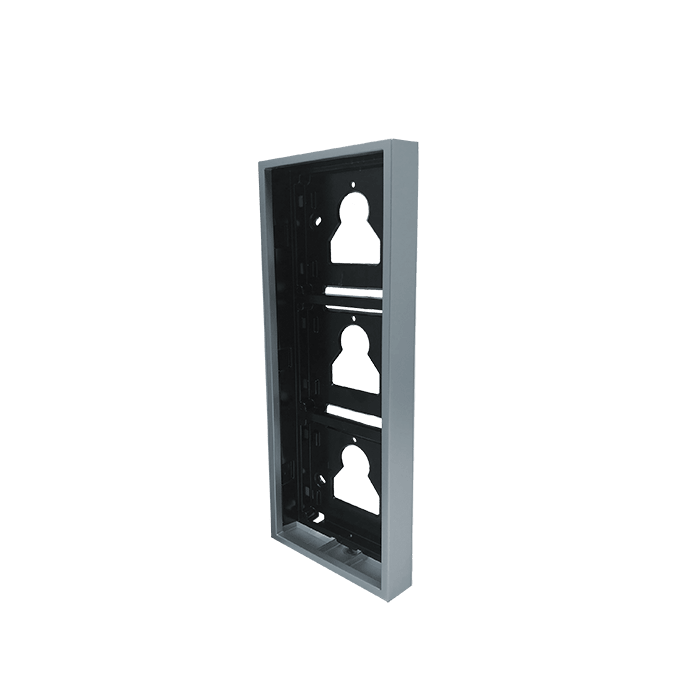 Cobertura de superfície Comelit UT9173 – 3 módulos Ultra, 110 x 289 x 35 mm, cinzenta