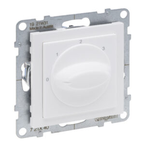 Comando de ventilação Legrand New Suno – rotativo, 0-1-2-3, branco, alumínio ou preto