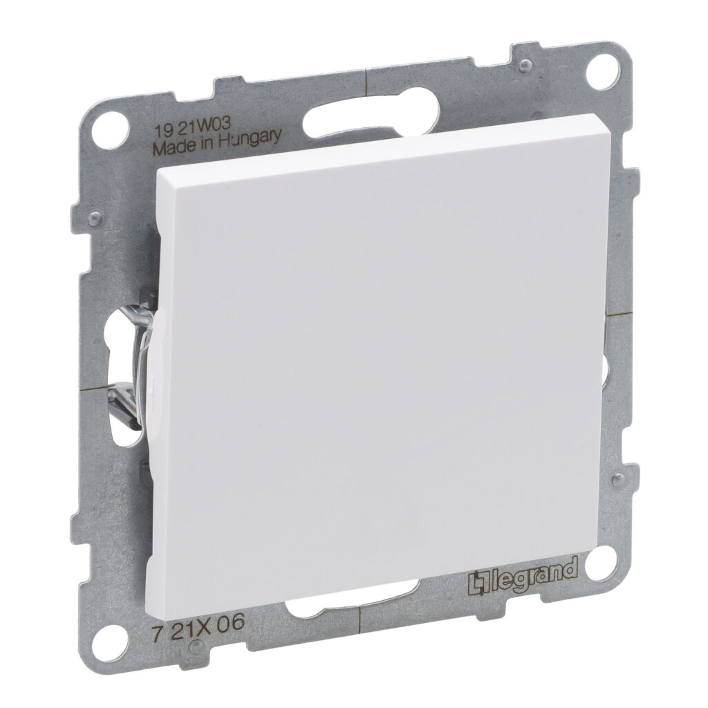 Comutador de escada Legrand New Suno – 10 AX, ligadores automáticos, branco, alumínio ou preto