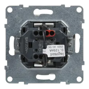 Comutador de escada Legrand New Suno – luminoso, 10 AX, branco, alumínio ou preto