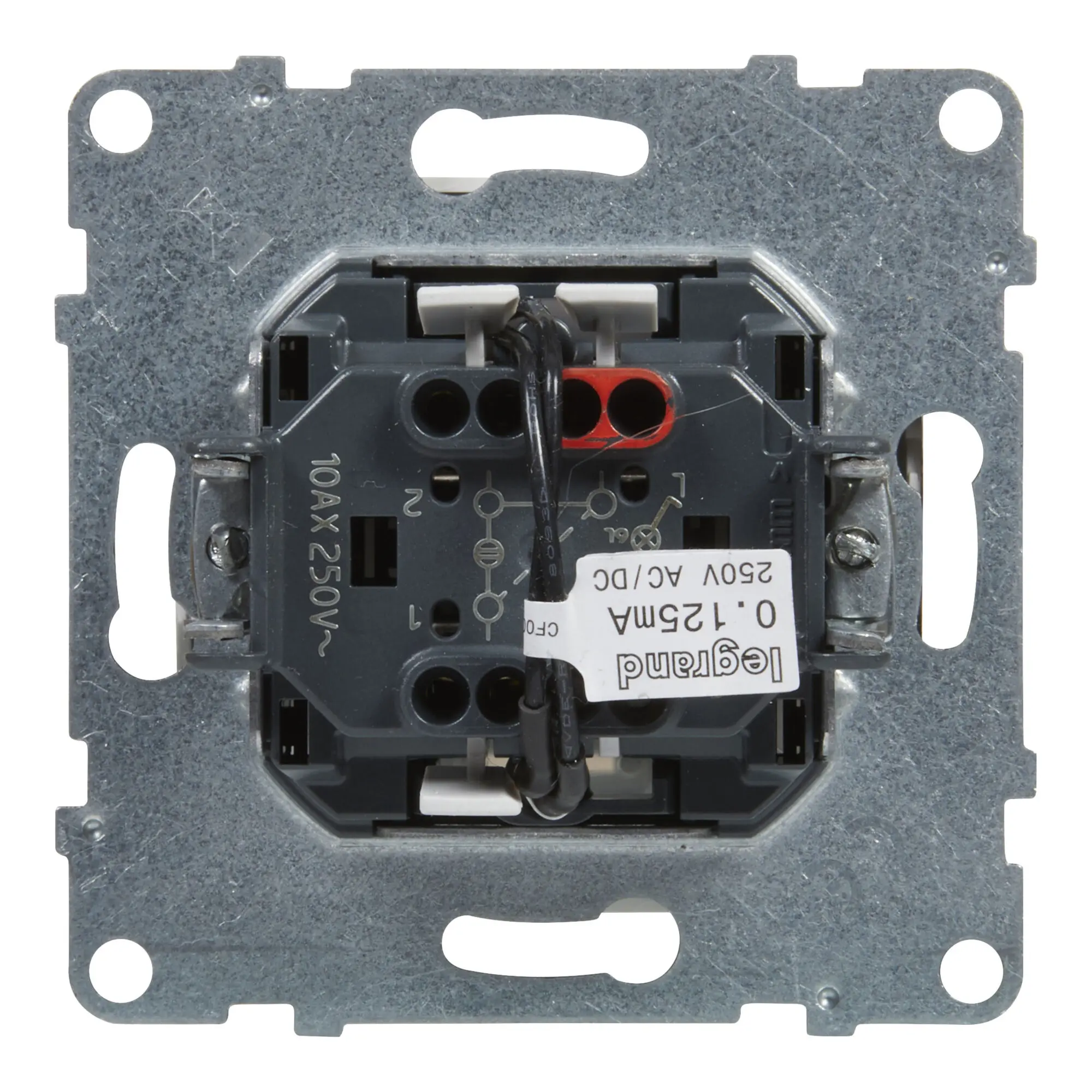 Comutador de escada Legrand New Suno – luminoso, 10 AX, branco, alumínio ou preto