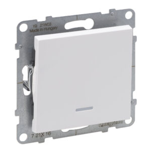 Comutador de escada Legrand New Suno – luminoso, 10 AX, branco, alumínio ou preto