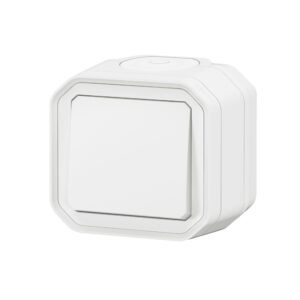Comutador de escada Legrand Plexo 069751L – estanque, 10 AX, IP55, saliente, branco