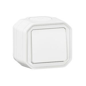Comutador de escada Legrand Plexo 069751L – estanque, 10 AX, IP55, saliente, branco