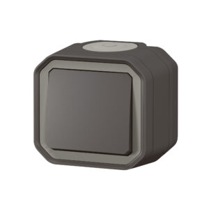 Comutador de escada Legrand Plexo 069761L – estanque, 10 AX, IP55, saliente, antracite