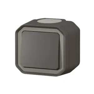 Comutador de escada Legrand Plexo 069761L – estanque, 10 AX, IP55, saliente, antracite