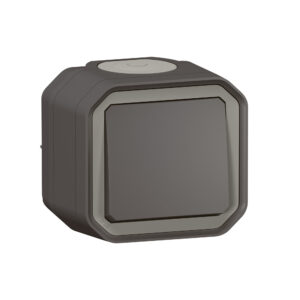 Comutador de escada Legrand Plexo 069761L – estanque, 10 AX, IP55, saliente, antracite