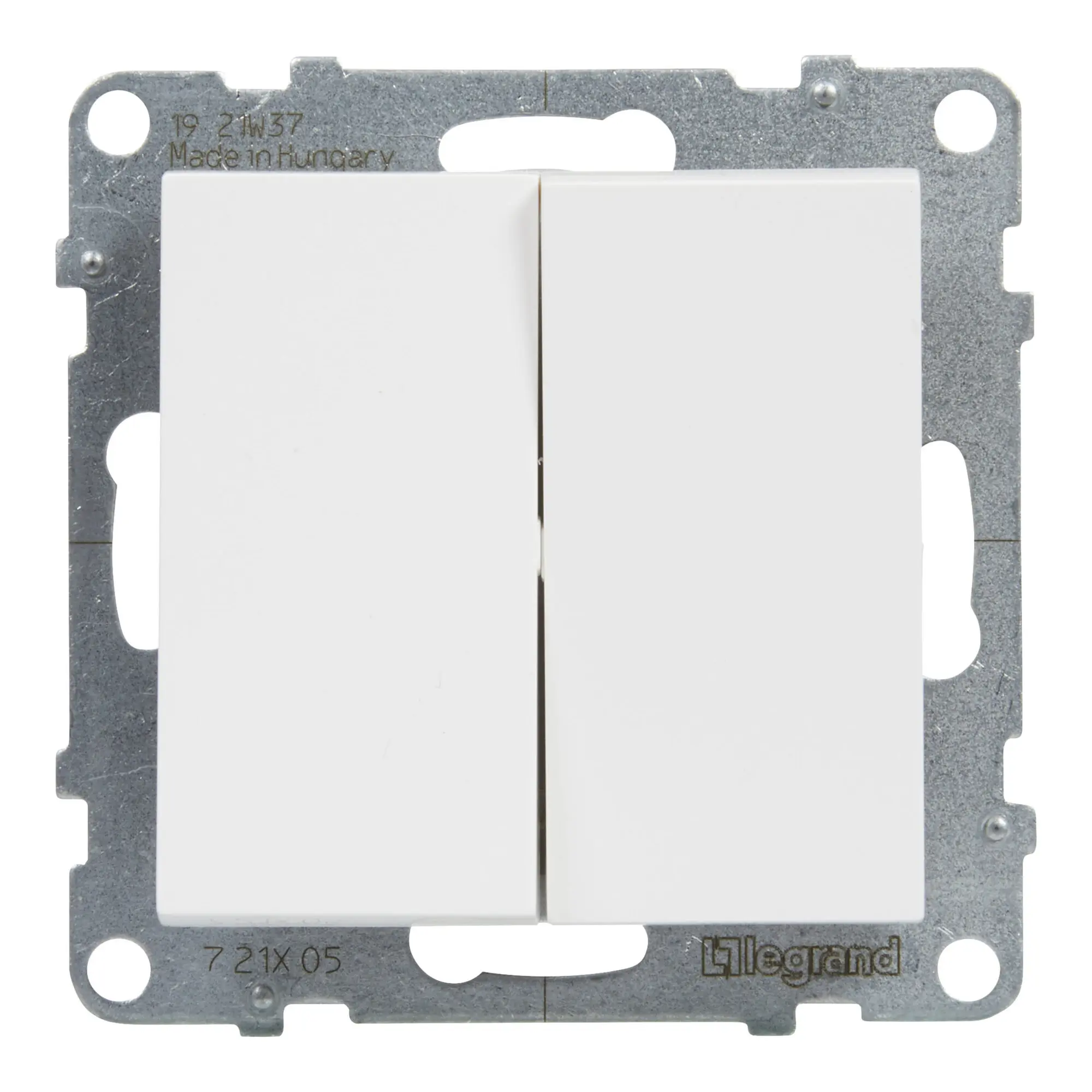 Comutador de lustre Legrand New Suno – 10 AX, ligadores automáticos, branco, alumínio ou preto