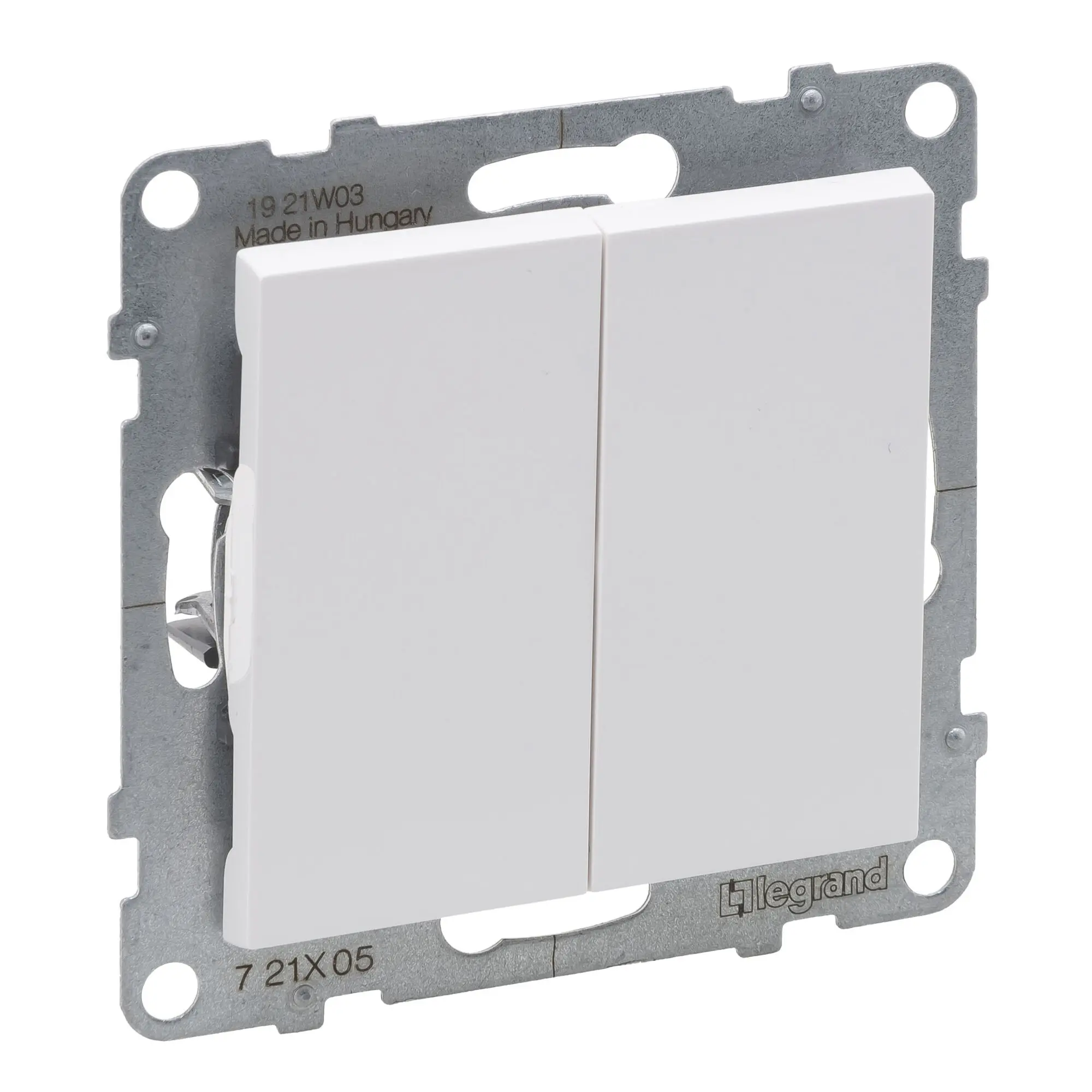 Comutador de lustre Legrand New Suno – 10 AX, ligadores automáticos, branco, alumínio ou preto