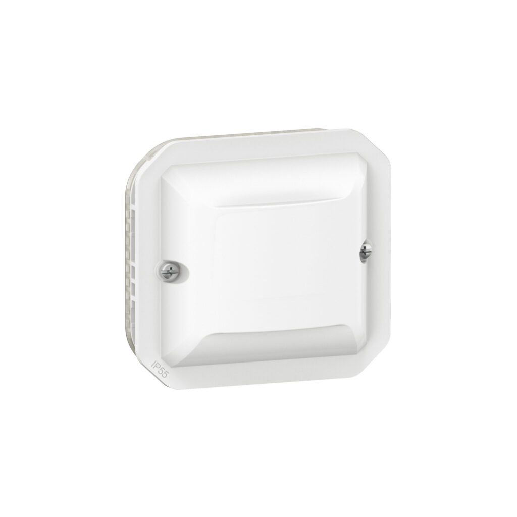 Detetor de movimento Legrand Plexo 069522LA – infravermelhos, com neutro, 500 W LED, mecanismo