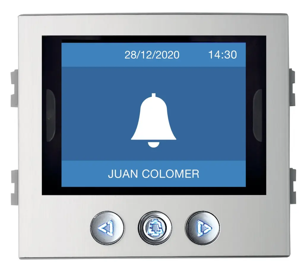 Unidade exterior de videoporteiro Fermax Skyline digital – ecrã, teclado, 4G CONNECT, 7V, montada