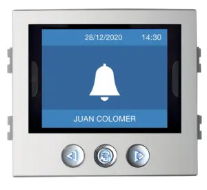 Unidade exterior de videoporteiro Fermax Skyline digital – ecrã, teclado, 4G CONNECT, 7V, montada