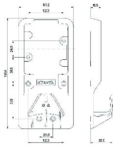 Efapel 81751 dimensoes