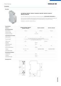 Ficha técnica – Efapel contactores
