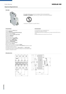 Ficha técnica – Efapel disjuntores
