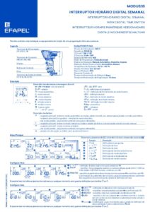 Manual – Efapel interruptores horários
