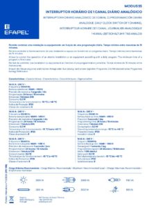 Manual – Efapel 55501 ANL