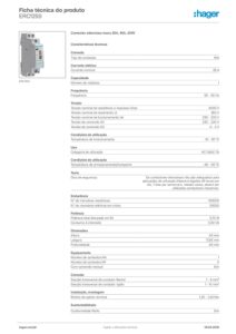 Ficha técnica – Hager ERC125S