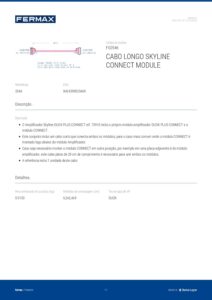 Ficha técnica – Cabo longo CONNECT Skyline Fermax 2546 – 29 cm