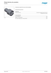 Ficha técnica – Canhão de barra dupla Hager FL97Z – fecho barra dupla 3 mm, para orion plus em poliéster