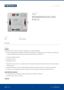 Ficha técnica – Regenerador Duox Plus Fermax 3268 – dual 1S, para distâncias e prumadas maiores