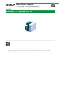 Ficha técnica – Terminal de derivação Comelit 1214/2C – Simplebus2, para monitores e telefones