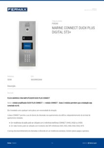 Ficha técnica – Unidade exterior de videoporteiro Fermax Marine CONNECT 55260 – ecrã 3,5″, teclado, 4G