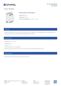 Ficha técnica – Efapel 81512