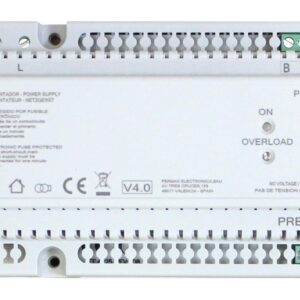 Fonte de alimentação Fermax 4825 – 24 V DC, 2,5 A, com filtro, DIN 10 módulos, Duox Plus