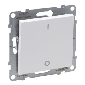 Interruptor bipolar Legrand New Suno – 10 AX, ligadores de parafuso, branco, alumínio ou preto