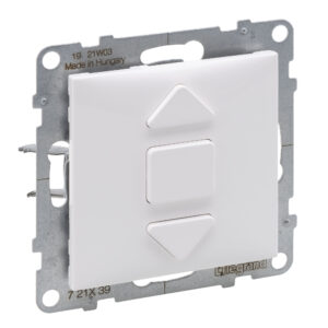 Interruptor de estores Legrand New Suno – 6 AX, subida, stop e descida, branco, alumínio ou preto