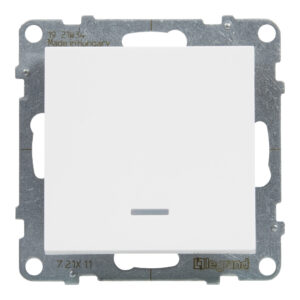 Interruptor luminoso Legrand New Suno – 10 AX, ligadores automáticos, branco, alumínio ou preto