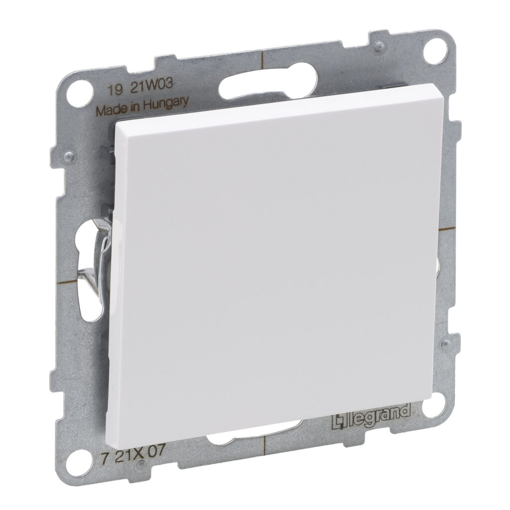 Inversor de grupo Legrand New Suno – 10 AX, ligadores de parafuso, branco, alumínio ou preto