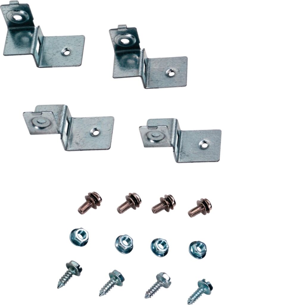 Jogo de esquadros Hager FL450A – 4 esquadros para a platina orion plus, aço galvanizado