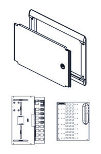 Kit ATI TEV IER4PC4CC.KIT – Gama E, 4 RJ45, 4 coaxiais, 2 fibras SC/APC, de embutir, branco