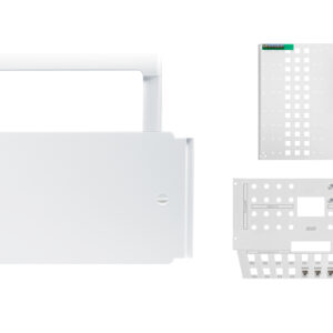 Kit ATI TEV IER4PC4CC.KIT – Gama E, 4 RJ45, 4 coaxiais, 2 fibras SC/APC, de embutir, branco