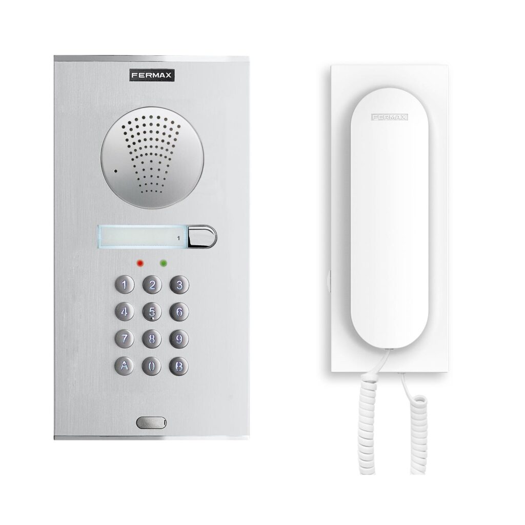 Kit de porteiro Fermax City Memophone VEO Duox Plus 49132 – teclado de código, 1 habitação