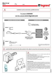 Legrand 090470 instrucoes instalacao