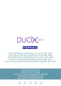 Manual – Descodificador de piso Duox Plus Fermax 9425 – 4 saídas