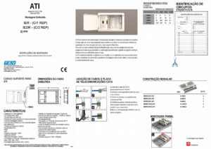 Manual – Kit ATI TEV IER4PC4CC.KIT – Gama E, 4 RJ45, 4 coaxiais, 2 fibras SC/APC, de embutir, branco