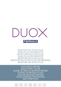 Manual – Kit de videoporteiro Fermax City VEO Duox Plus 94211 – monitor 4,3″, 1 habitação